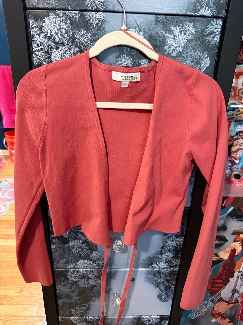 Size L - Pink Peter Som Wrap Sweater - NWOT